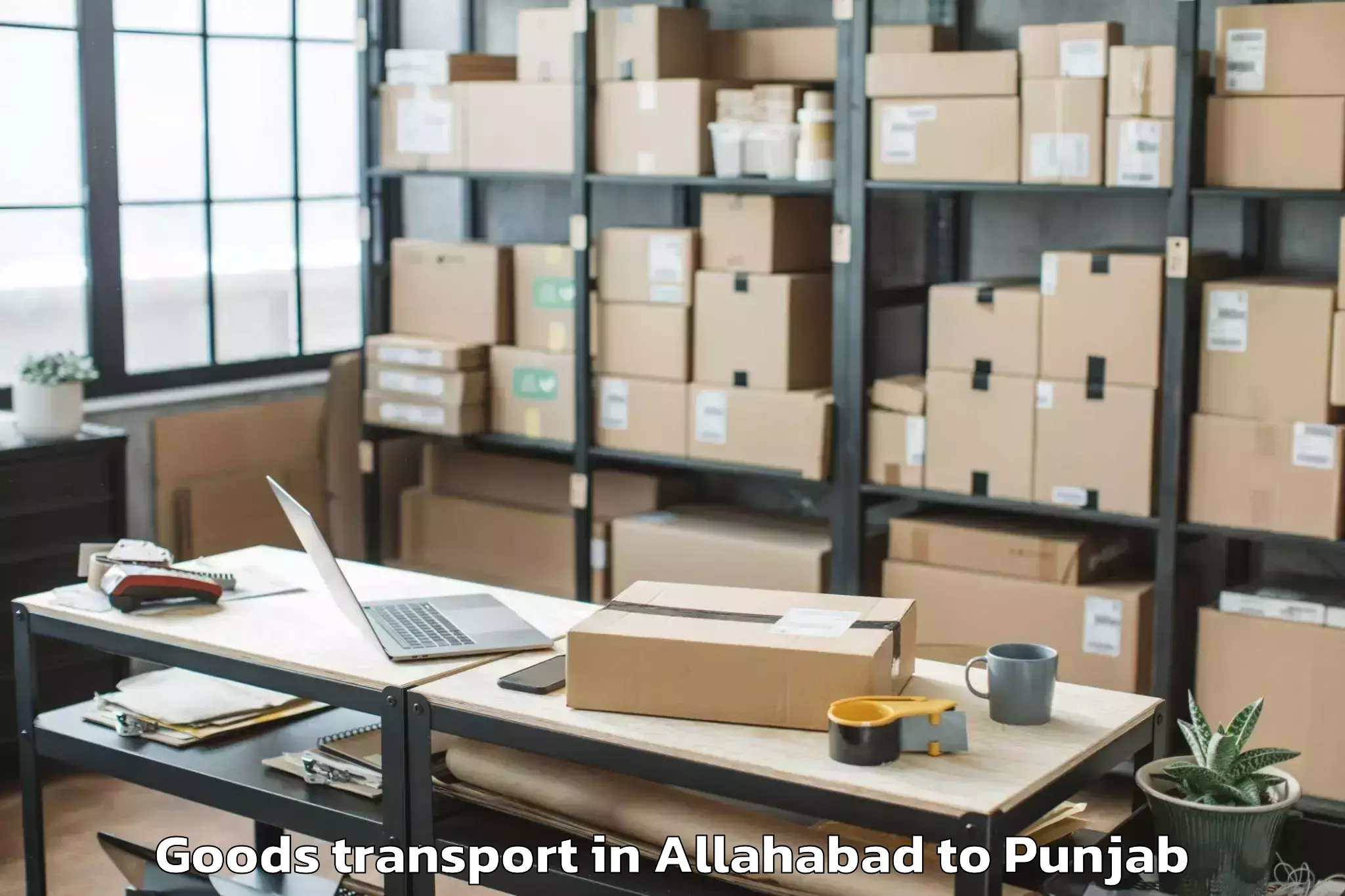 Top Allahabad to Talwandi Bhai Goods Transport Available